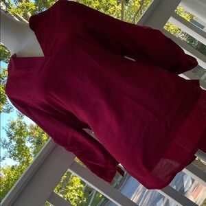 Elegant Burgundy Women's Top